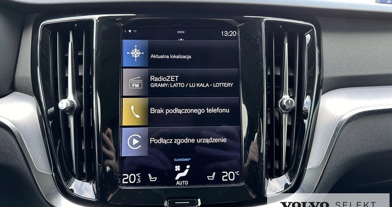 Volvo V60 cena 129900 przebieg: 116160, rok produkcji 2021 z Warszawa małe 352